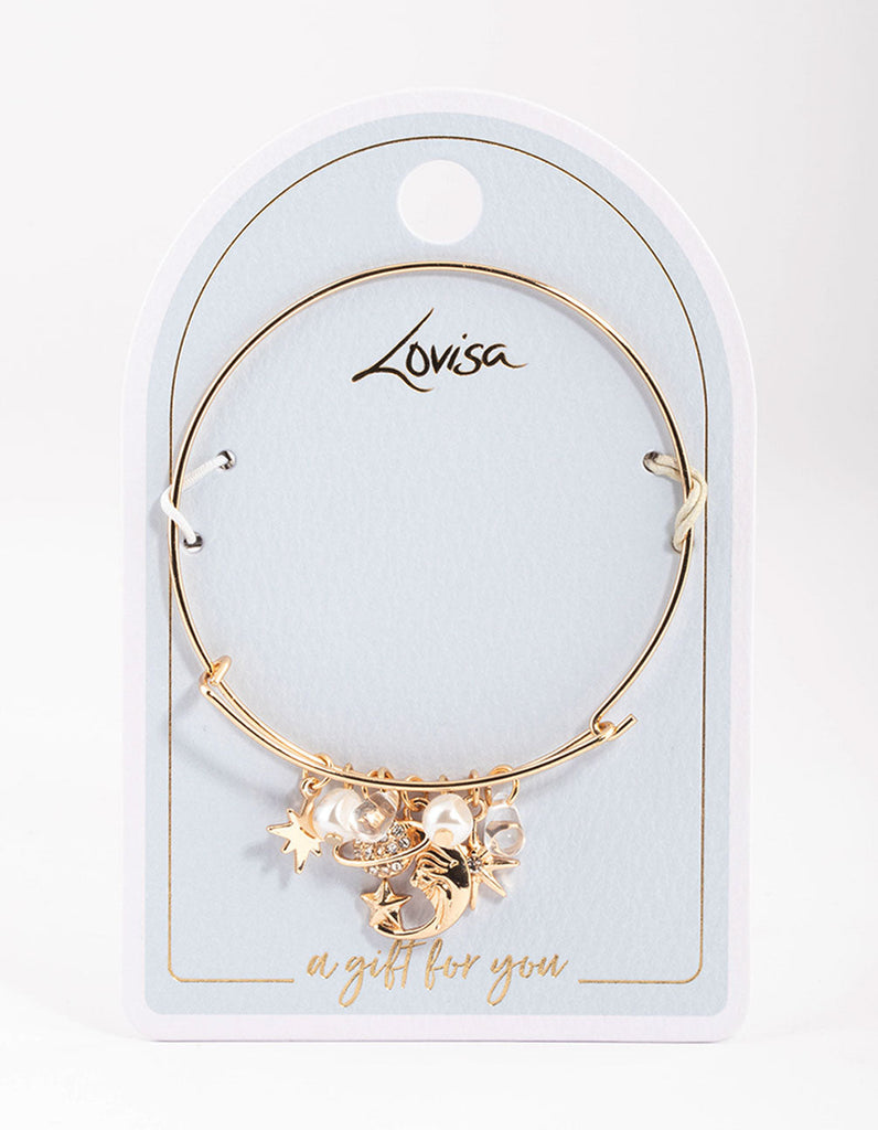 Gold Diamante Celestial Statement Necklace - Lovisa