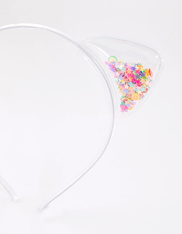 Kids Mixed Metal Cat Ear Headband