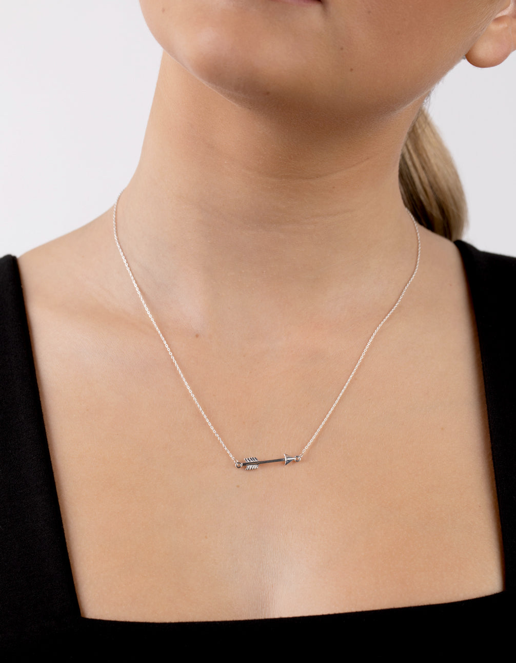Sterling Silver Arrow Necklace