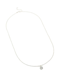 Sterling Silver Cubic Zirconia Necklace - link has visual effect only
