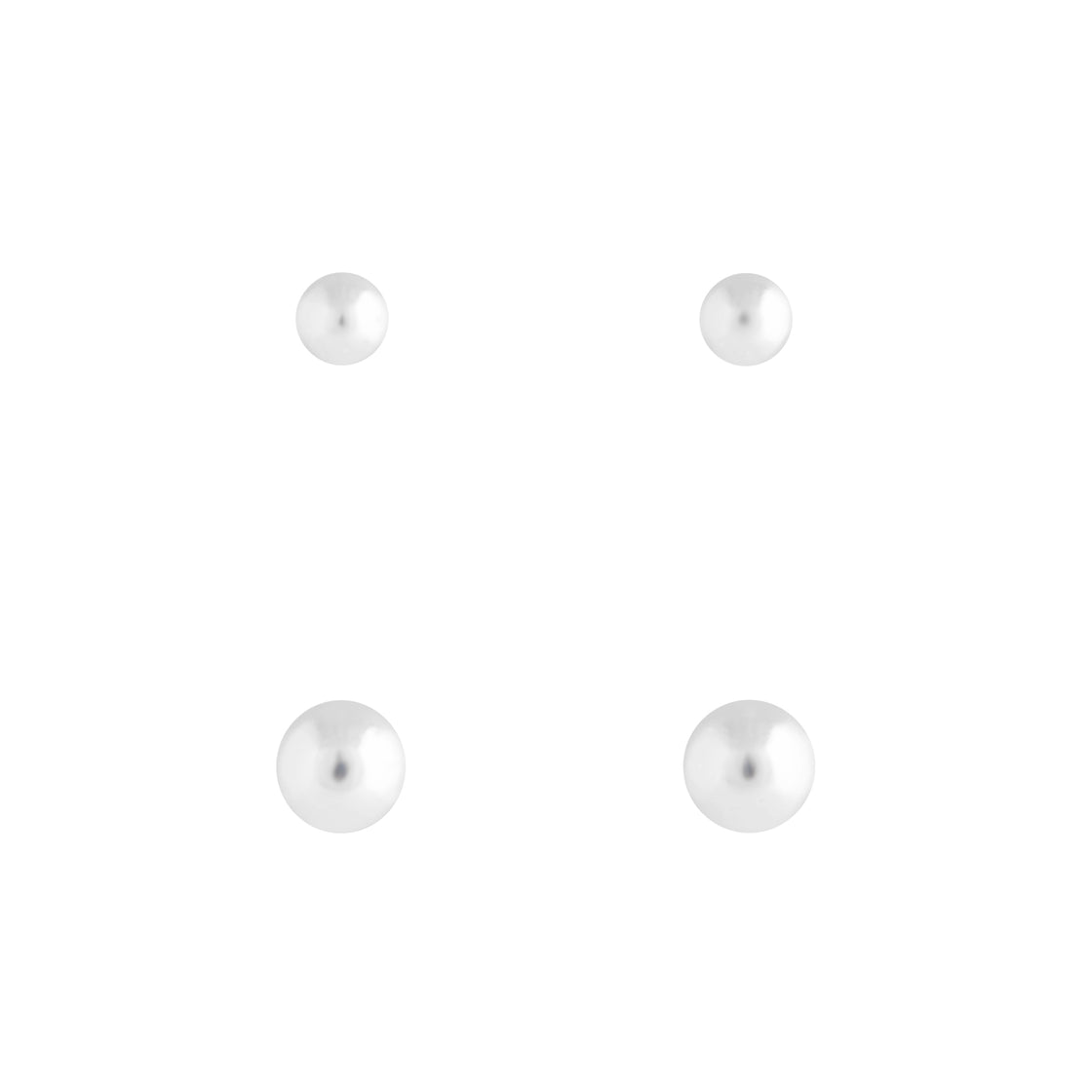 Sterling Silver Bead Stud Pack