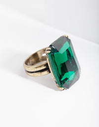 Emerald Cocktail Ring - link has visual effect only