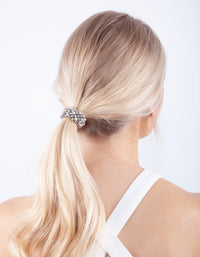 Silver Disco Hair Tie - link has visual effect only