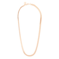 Gold Flat Omega Ribbed Chain Necklace - link has visual effect only