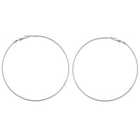 Silver Super Hoop Earrings - link has visual effect only