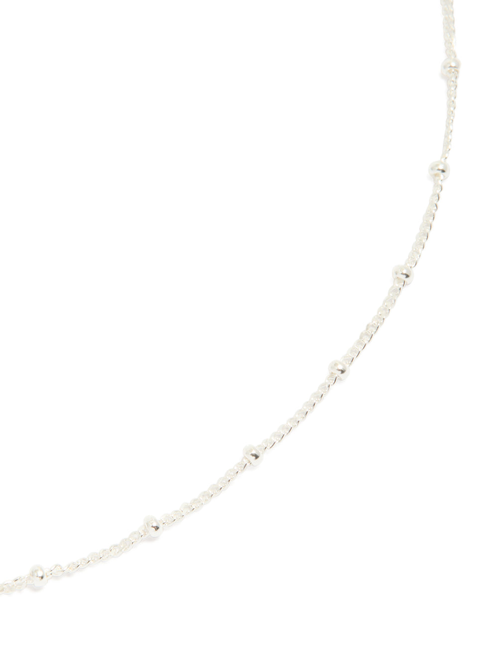 Sterling Silver Fine Ball Chain Choker