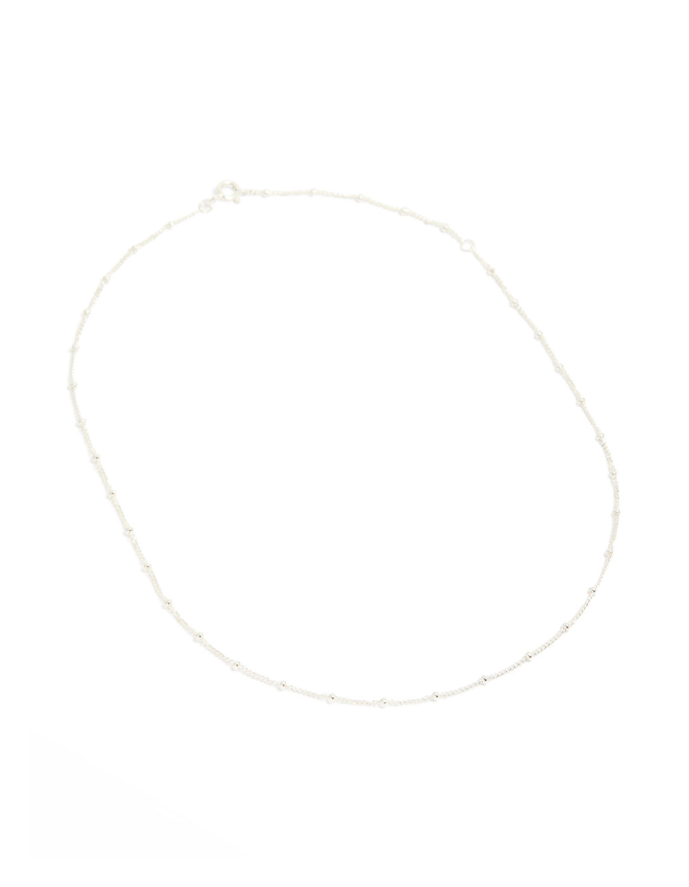 Sterling Silver Fine Ball Chain Choker