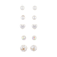 Silver Knot Heart 5-Pack Clip On Earring - link has visual effect only