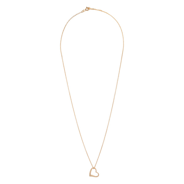 Gold Plated Sterling Silver Heart Necklace