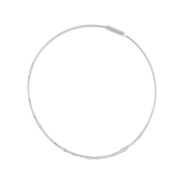 Silver Diamond Cut Hoop Earring Two Pack