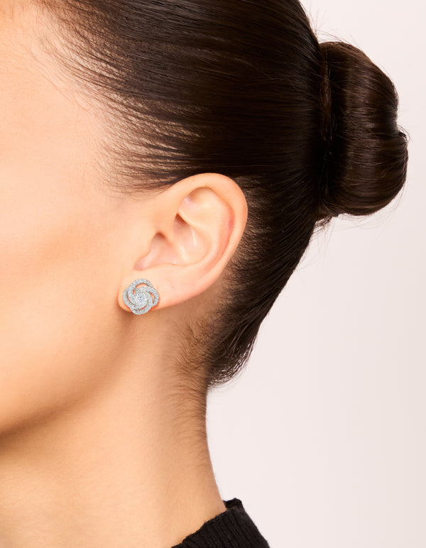 Crystal Knot Earrings