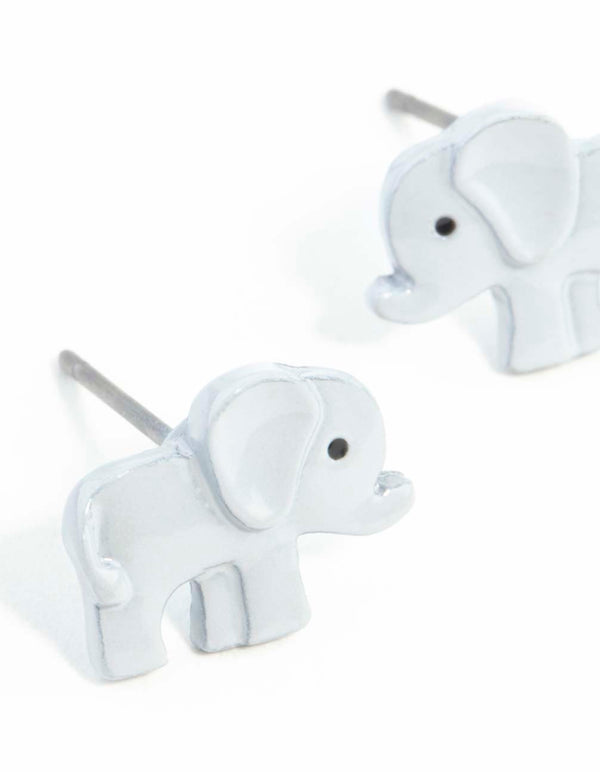 Mini Elephant Stud Earrings