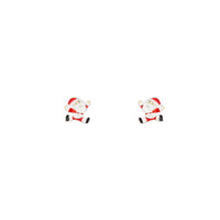 Silver Red Santa Stud Earrings - link has visual effect only