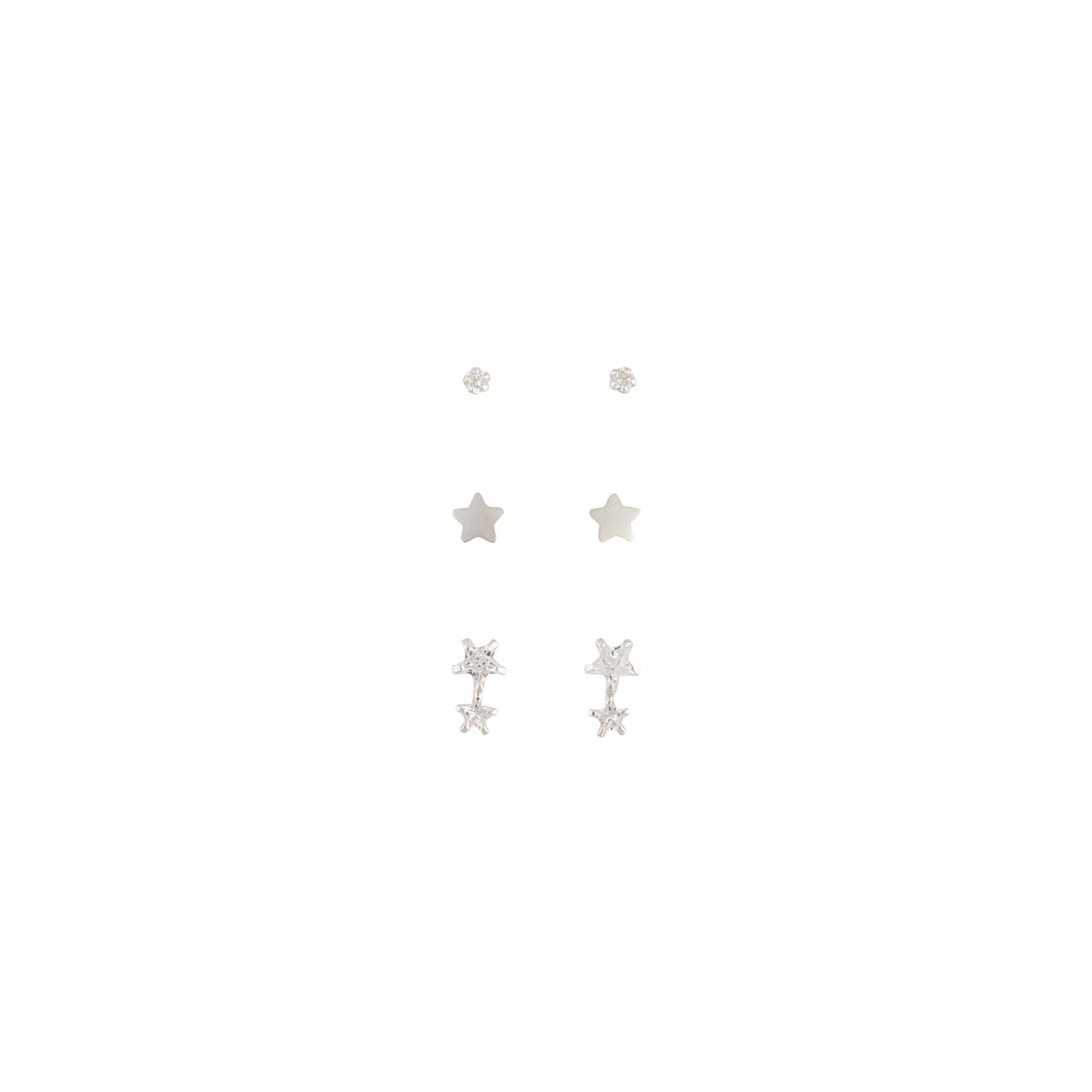 Sterling Silver Celestial Stud Earring Pack