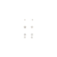 Sterling Silver Celestial Stud Earring Pack - link has visual effect only