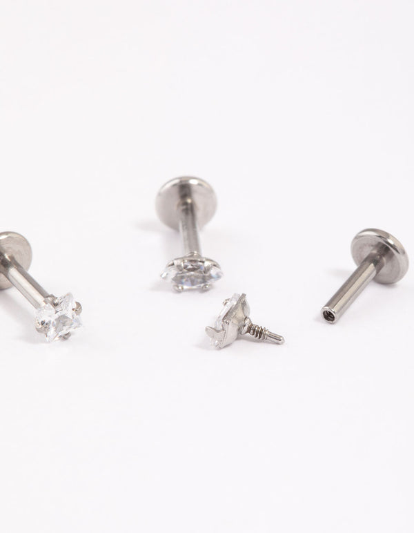 Surgical Steel Fine Diamante Flat Back Pack