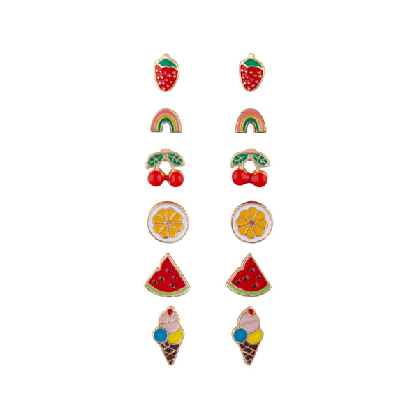KIDS SG ER FRUIT STUD 6PK ER
