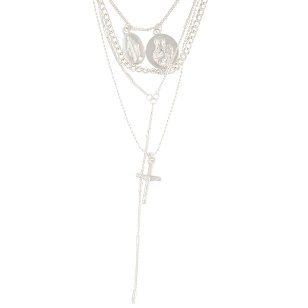 SVES SS Y-NECK LAYERED NK@