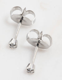 Surgical Steel Cubic Zirconia Piercing Stud 2mm - link has visual effect only
