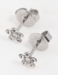 Surgical Steel Crystal Daisy Piercing Stud - link has visual effect only