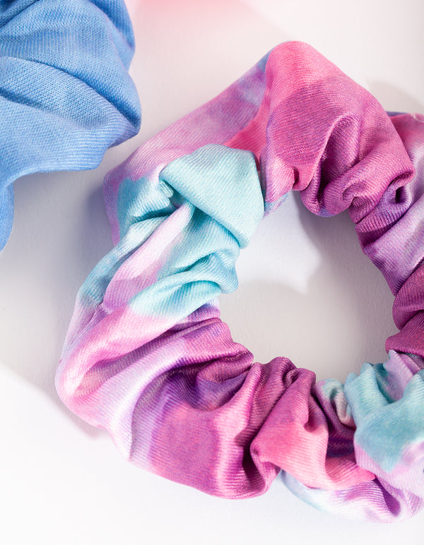 Tie Dye Fabric Scrunchie Pack