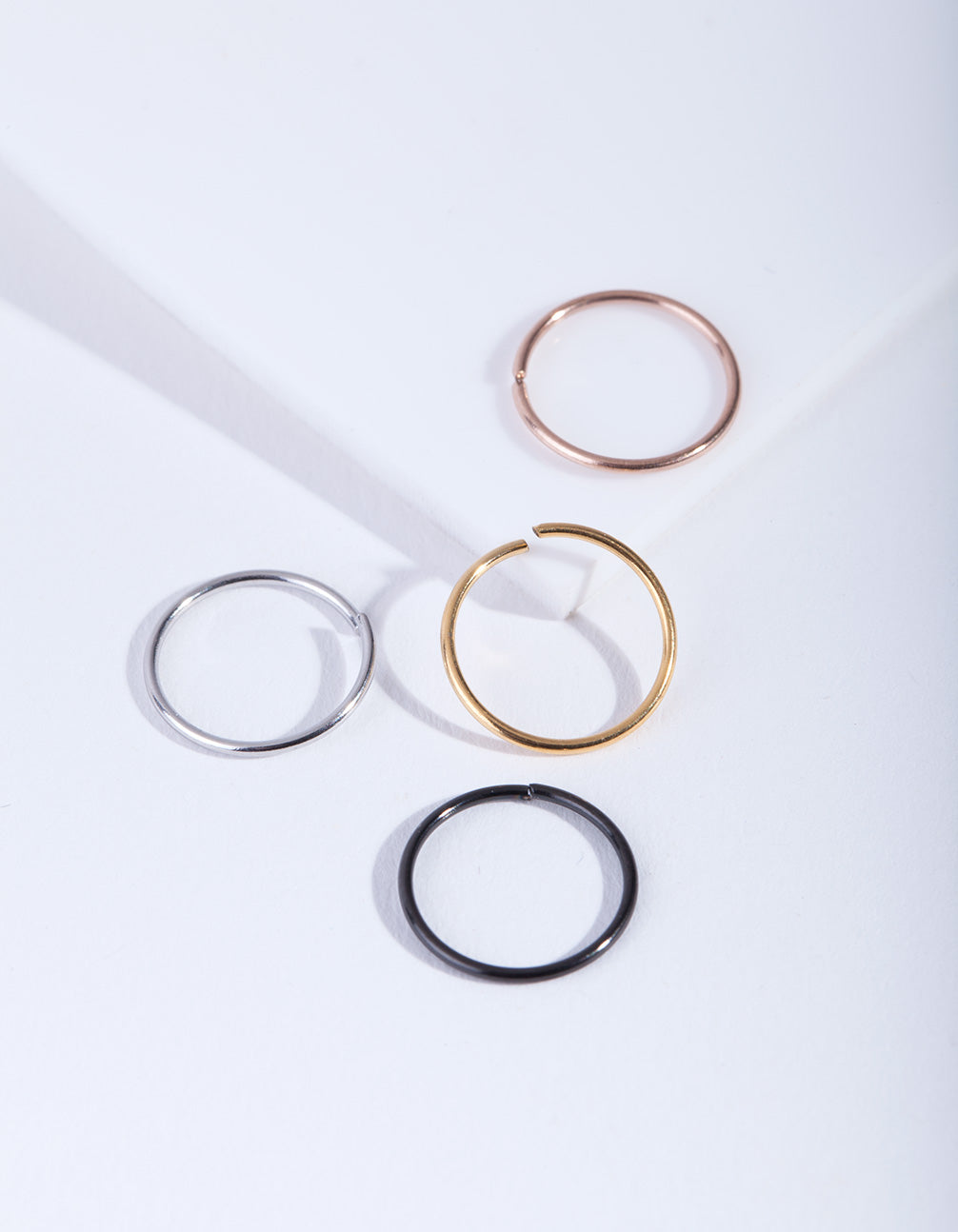 Mixed Metal Classic Nose Ring Pack
