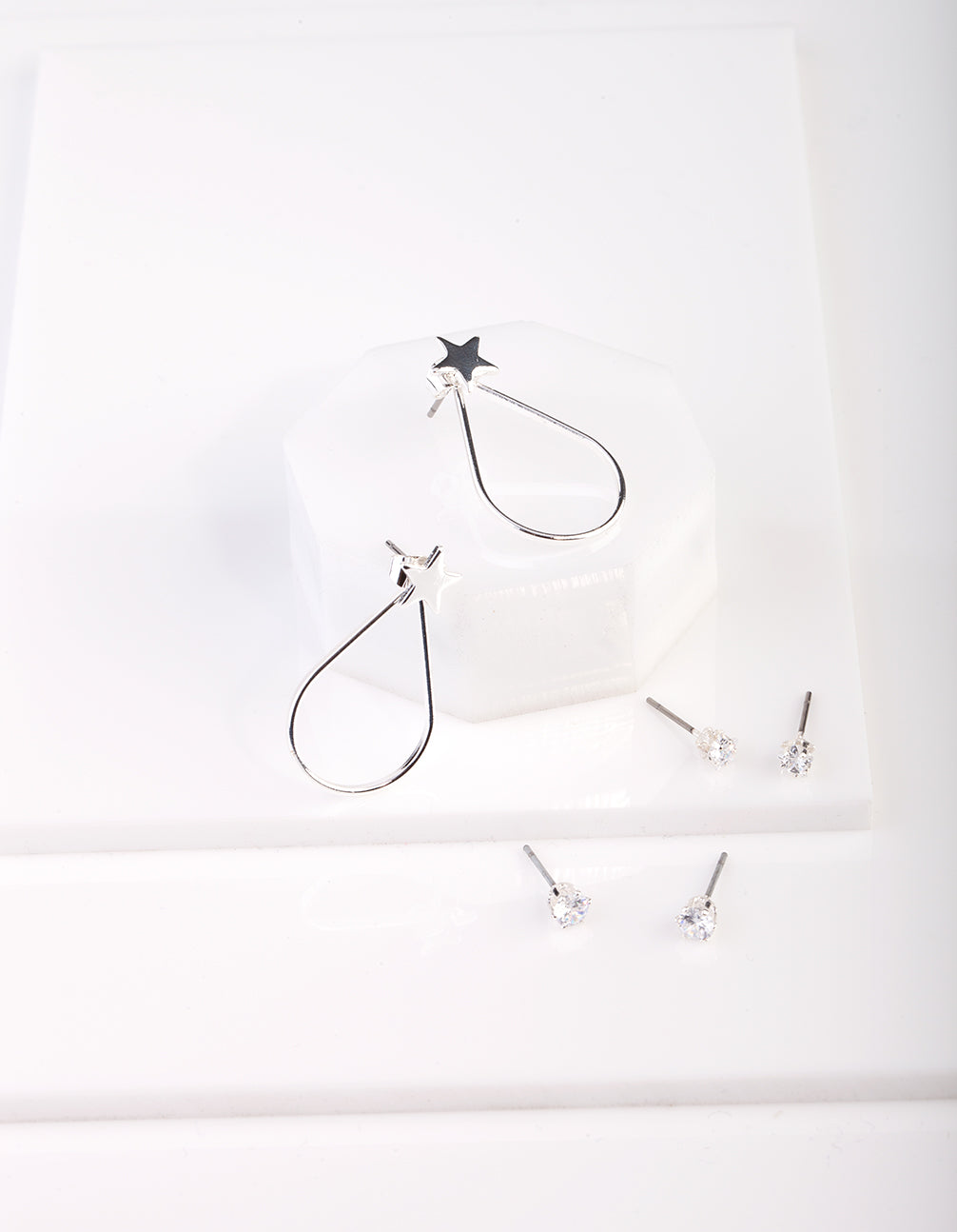 CUBZ SS STAR & LOOP CZ 3PK ER@