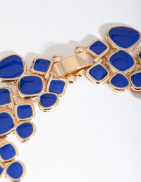 BLUE SG ENML MOSAIC COLLAR NL - link has visual effect only