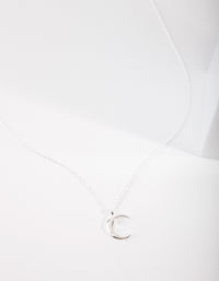 Sterling Silver Crescent Moon Necklace - link has visual effect only