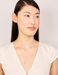 Sterling Silver Crescent Moon Necklace - link has visual effect only
