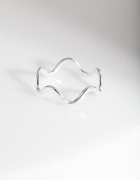 Sterling Silver Swiggle Band Ring - link has visual effect only