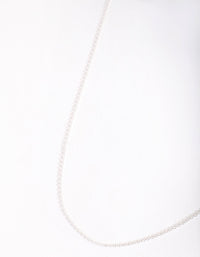 Sterling Silver 45cm Plain Chain Necklace - link has visual effect only