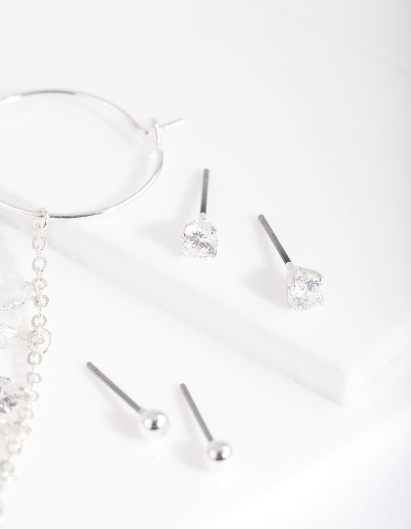 CUBZ SS STUD&HP CLUSTER 3PK ER