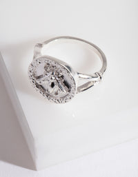 Silver Bee Coin Ring - link has visual effect only