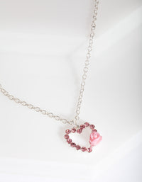 VAL1 SS PINK DIA HRT FLWR NL - link has visual effect only