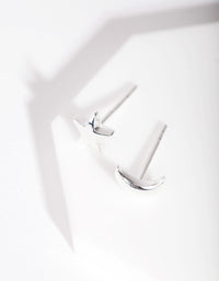 Sterling Silver Celestial Mismatch Stud Earrings - link has visual effect only