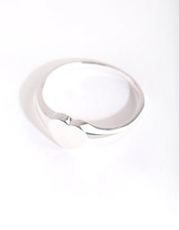 Sterling Silver Heart Signet Ring - link has visual effect only