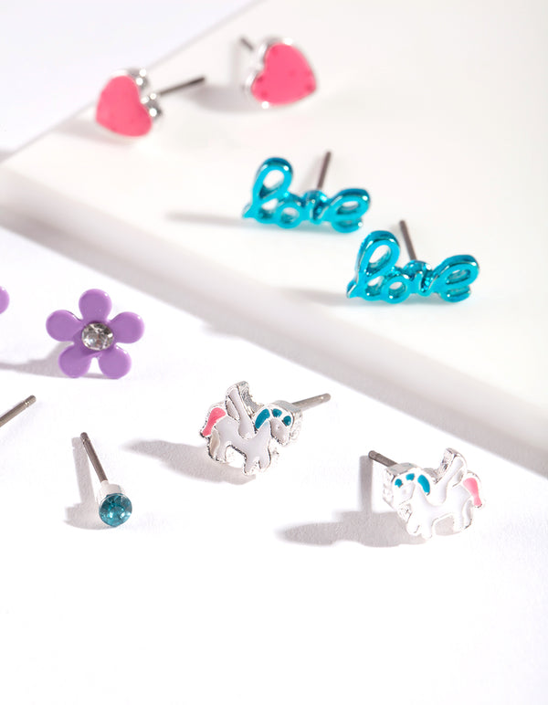 KIDS SS UNICORN FLWR DIA 6PK