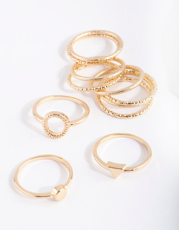 Gold Diacut Ring 11-Pack