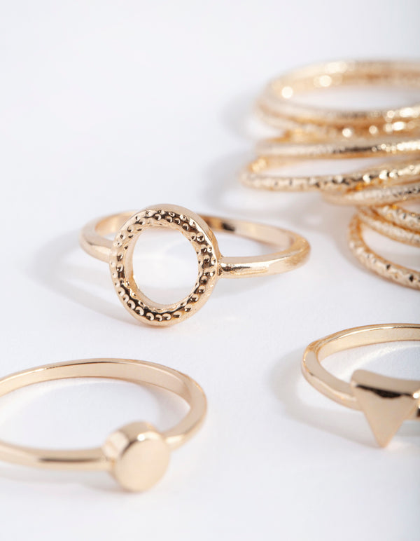 Gold Diacut Ring 11-Pack