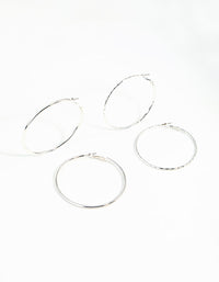 Silver 60MM Hoop Earring Pack - link has visual effect only