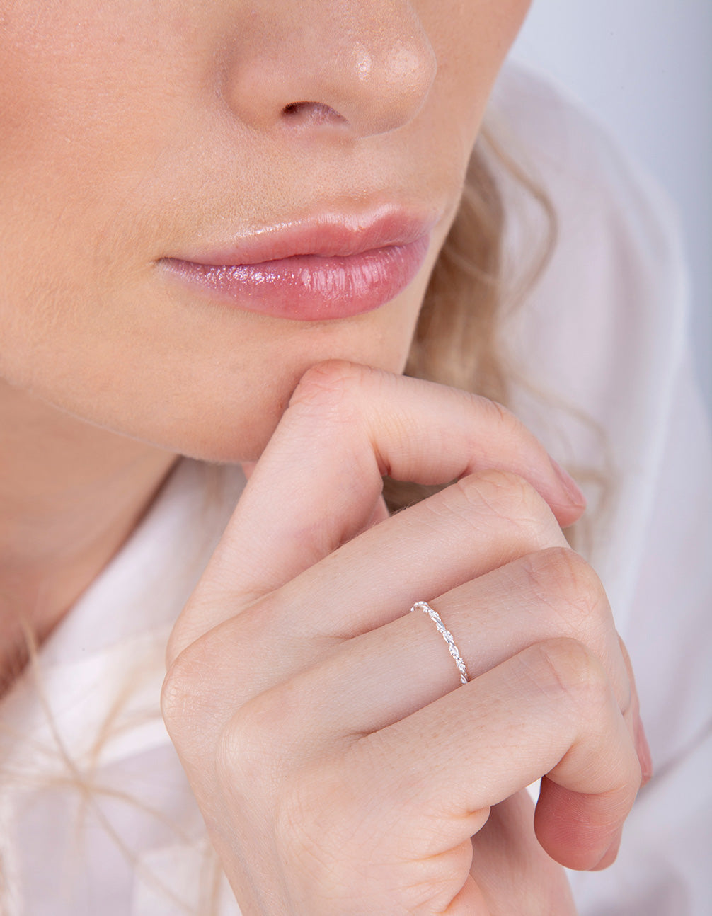 Sterling Silver Fine Twist Ring