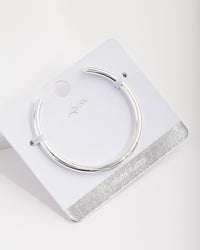 Silver Plated Plain Cuff Bracelet - link has visual effect only