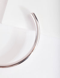 Silver Plated Plain Cuff Bracelet - link has visual effect only