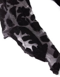 Black Velvet Scarf Scrunchie - link has visual effect only