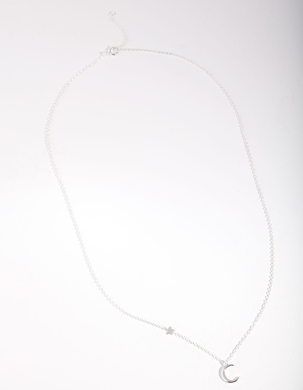 Sterling Silver Asymmetrical Celestial Necklace