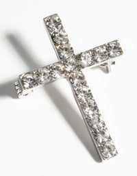Silver Large Cross Broach - link has visual effect only
