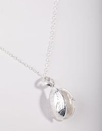 Sterling Silver Oval Locket Necklace - link has visual effect only