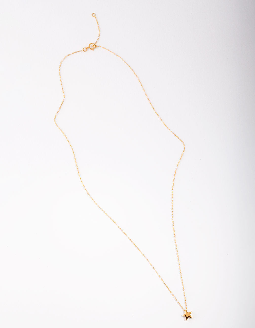 Gold Plated Sterling Silver Star Necklace