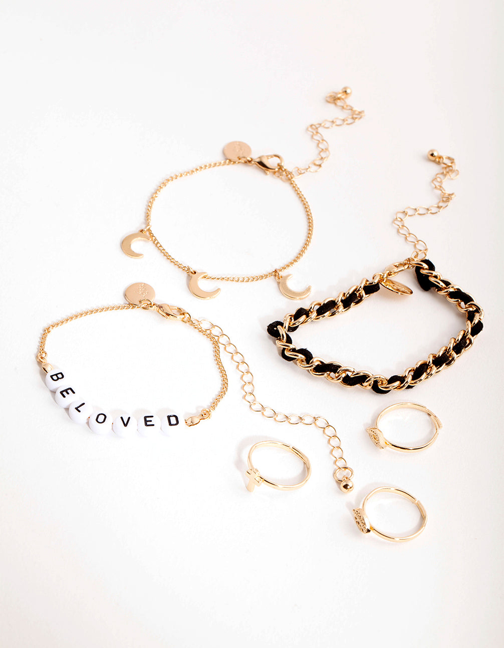 Gold Beloved Toe & Anklet Set